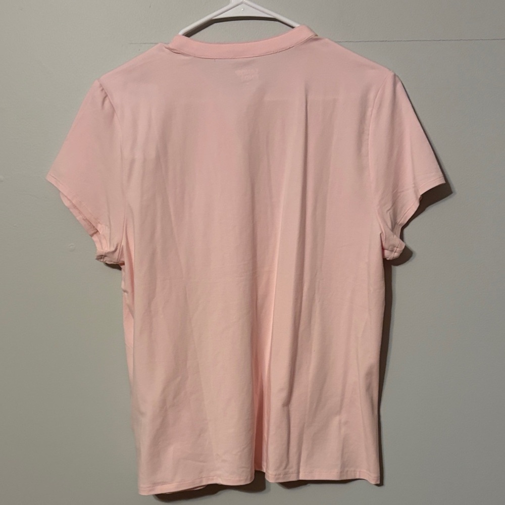 Lands' End Light Pink very soft Pleated Top. Med(10-12). - Picture 5 of 6